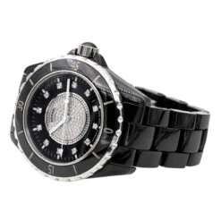 Montre Automatique CHANEL "J12" En Céramique Noire Et Diamants 11 Montre Automatique CHANEL "J12" En Céramique Noire Et Diamants -Castafiore Boutique montre automatique chanel j12 en ceramique noire et diamants 850170