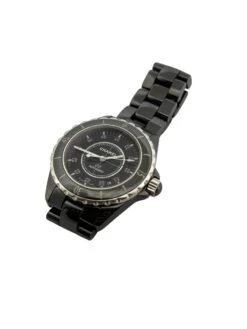 Montre Automatique CHANEL "J12" En Céramique Noire Et Rubis -Castafiore Boutique montre automatique chanel j12 en ceramique noire et rubis 116796