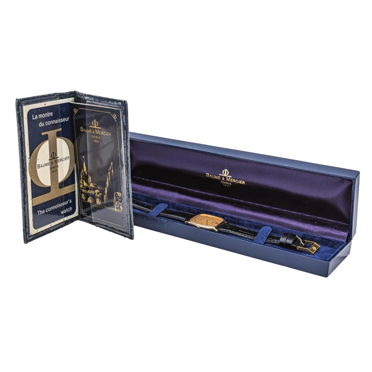 Montre BAUME & MERCIER En Or Jaune, Quartz Et Cuir 7 Montre BAUME & MERCIER En Or Jaune, Quartz Et Cuir – Image 7