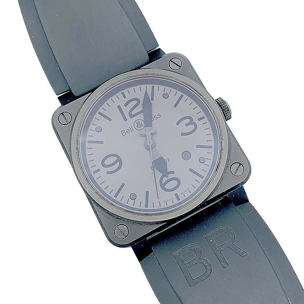Miller Montre BELL & ROSS "BR 03 Phantom" En Céramique Noire Et Caoutchouc 3 Miller Montre BELL & ROSS "BR 03 Phantom" En Céramique Noire Et Caoutchouc – Image 3