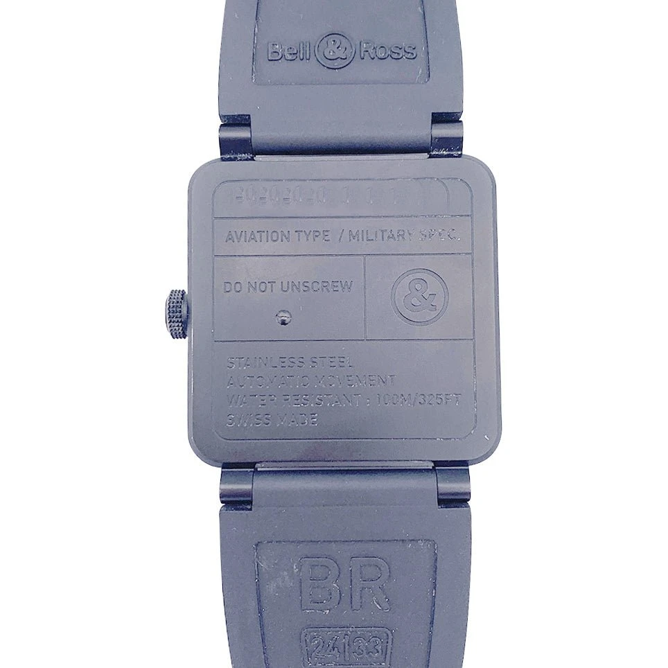 Miller Montre BELL & ROSS "BR 03 Phantom" En Céramique Noire Et Caoutchouc 7 Miller Montre BELL & ROSS "BR 03 Phantom" En Céramique Noire Et Caoutchouc – Image 7