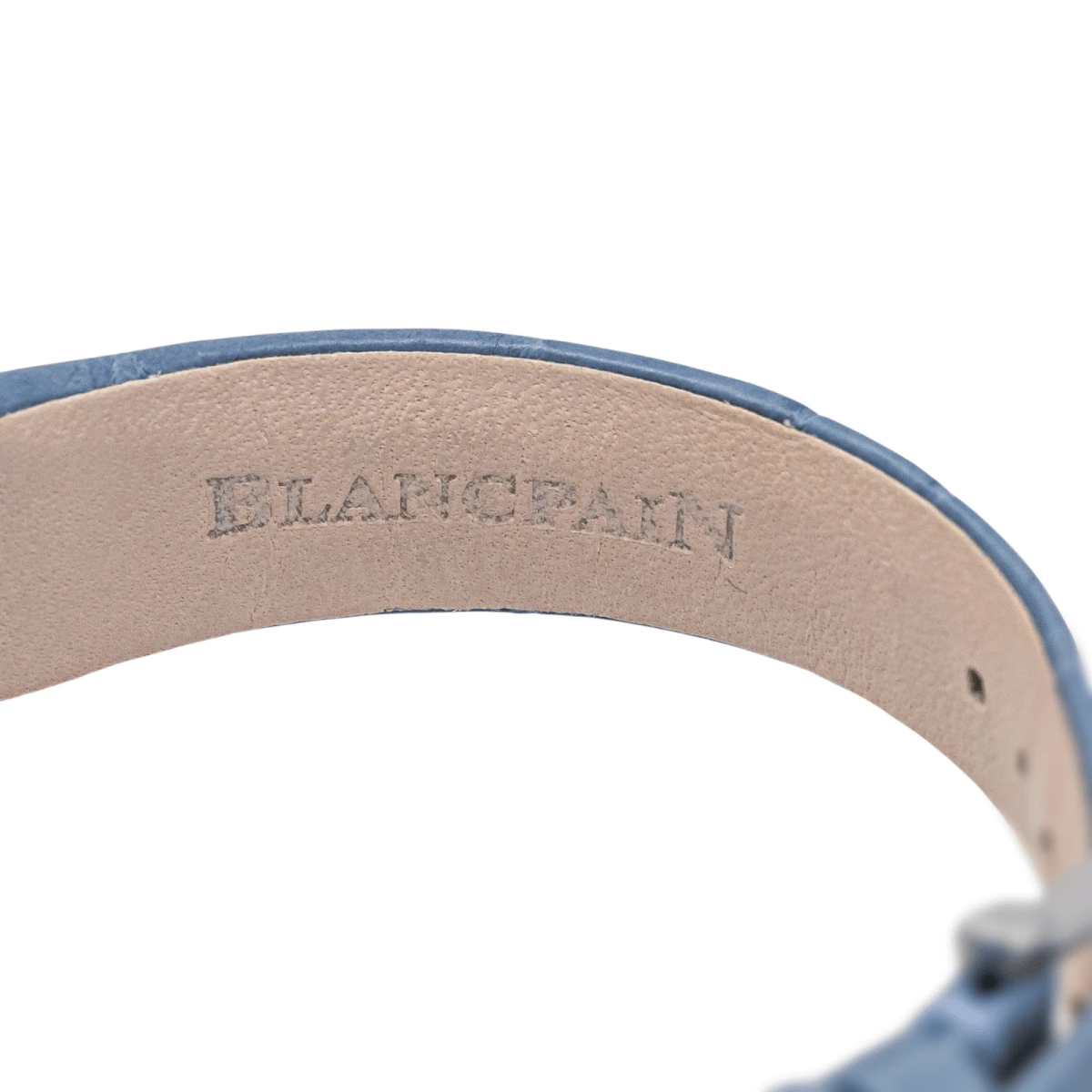 Montre BLANCPAIN "Villeret" En Acier, Saphir Et Cuir 7 Montre BLANCPAIN "Villeret" En Acier, Saphir Et Cuir – Image 7