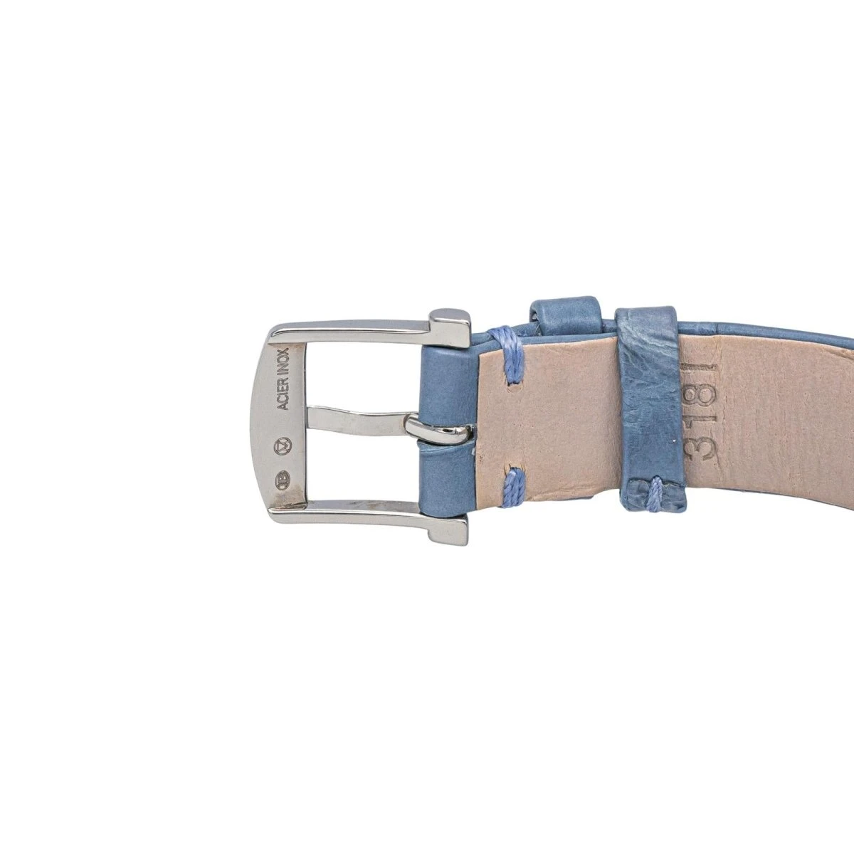 Montre BLANCPAIN "Villeret" En Acier, Saphir Et Cuir 6 Montre BLANCPAIN "Villeret" En Acier, Saphir Et Cuir – Image 6