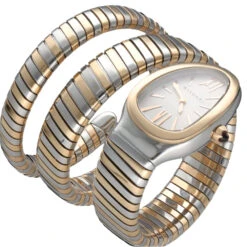 Montre BULGARI "Serpenti Tubogas" En Or Rose Et Acier 7 Montre BULGARI "Serpenti Tubogas" En Or Rose Et Acier -Castafiore Boutique montre bulgari serpenti tubogas double spirale en or rose et acier 303071