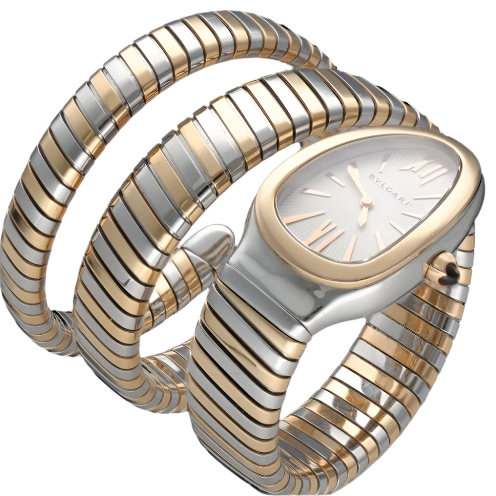 Montre BULGARI "Serpenti Tubogas" En Or Rose Et Acier 3 Montre BULGARI "Serpenti Tubogas" En Or Rose Et Acier – Image 3