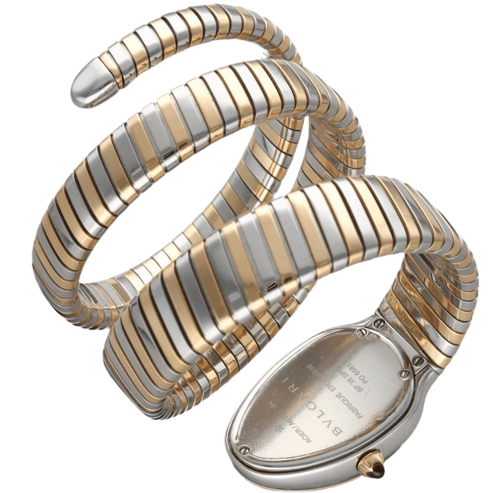 Montre BULGARI "Serpenti Tubogas" En Or Rose Et Acier 4 Montre BULGARI "Serpenti Tubogas" En Or Rose Et Acier – Image 4