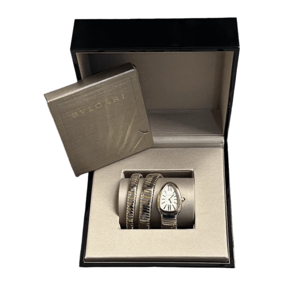 Montre BULGARI "Serpenti Tubogas" En Or Rose Et Acier 5 Montre BULGARI "Serpenti Tubogas" En Or Rose Et Acier – Image 5