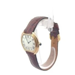 Montre CARTIER "Ellipse" En Or Jaune Et Cuir -Castafiore Boutique montre cartier ellipse en or jaune et cuir 717128