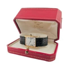 Montre CARTIER TANK Arrondie En Or Jaune 6 Montre CARTIER TANK Arrondie En Or Jaune -Castafiore Boutique montre cartier modele tank arrondie en or jaune 600947
