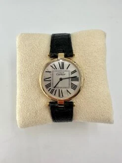 Montre CARTIER, "Must" En Argent Et Vermeil -Castafiore Boutique montre cartier must en argent et vermeil 696636