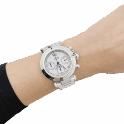 Miller Montre Cartier "Pasha" Acier. -Castafiore Boutique montre cartier pasha acier 216667