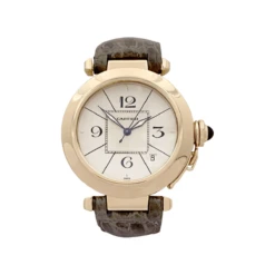 Miller Montre CARTIER "Pasha" En Or Jaune Et Cuir