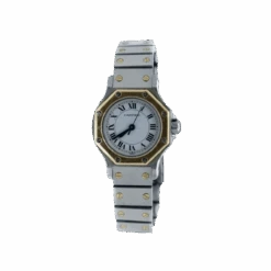 Montre CARTIER "Santos" En Or Jaune Et Acier