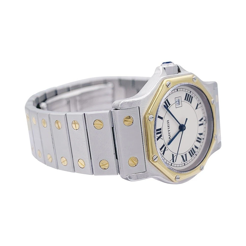 Miller Montre CARTIER "Santos Octogonale" En Acier Et Or Jaune 5 Miller Montre CARTIER "Santos Octogonale" En Acier Et Or Jaune – Image 5
