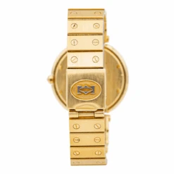 Montre CARTIER "Santos Vendôme" En Or Jaune Et Saphir -Castafiore Boutique montre cartier santos vendome en or jaune et saphir 153046