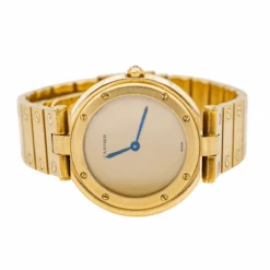 Montre CARTIER "Santos Vendôme" En Or Jaune Et Saphir -Castafiore Boutique montre cartier santos vendome en or jaune et saphir 958543