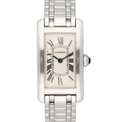 Montre CARTIER "Tank Américaine" En Or Blanc