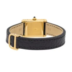 Montre CARTIER "Tank Louis Cartier PM" En Or Jaune Et Cuir 12 Montre CARTIER "Tank Louis Cartier PM" En Or Jaune Et Cuir -Castafiore Boutique montre cartier tank louis cartier pm en or jaune et cuir 293650