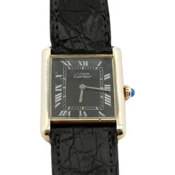 Montre CARTIER "Tank Must" En Plaqué Or Jaune Et Vermeil -Castafiore Boutique montre cartier tank must en plaque or et vermeil 565507
