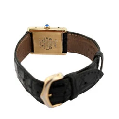 Montre CARTIER "Tank Must" En Plaqué Or Jaune Et Vermeil -Castafiore Boutique montre cartier tank must en plaque or et vermeil 651664