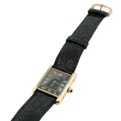 Montre CARTIER "Tank Must" En Plaqué Or Jaune Et Vermeil -Castafiore Boutique montre cartier tank must en plaque or et vermeil 896696