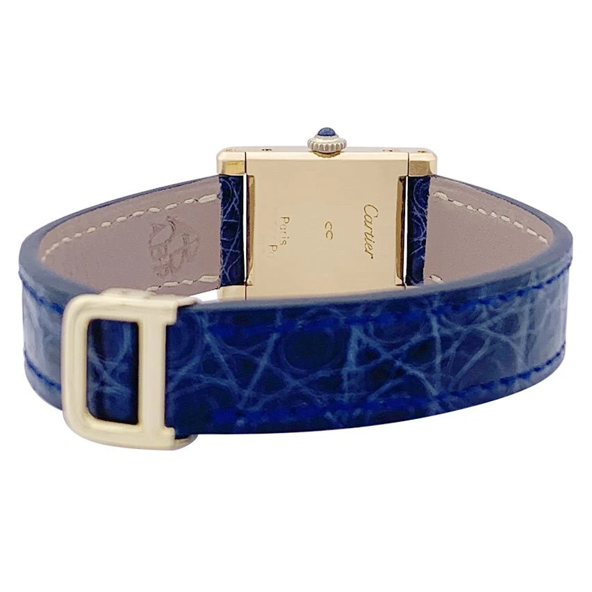 Miller Montre CARTIER "Tank Normale" En Or Jaune Et Cuir 4 Miller Montre CARTIER "Tank Normale" En Or Jaune Et Cuir – Image 4