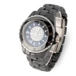 Montre CHANEL "J12 Chrono" En Céramique Et Diamants