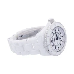 Miller Montre CHANEL, "J12" En Céramique Blanche. -Castafiore Boutique montre chanel j12 en ceramique blanche 793626