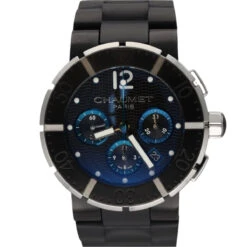 Montre Automatique CHAUMET En Acier Et Caoutchouc