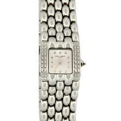 Montre CHAUMET "Khesis" En Acier Et Diamants -Castafiore Boutique montre chaumet khesis en acier et diamants 374333