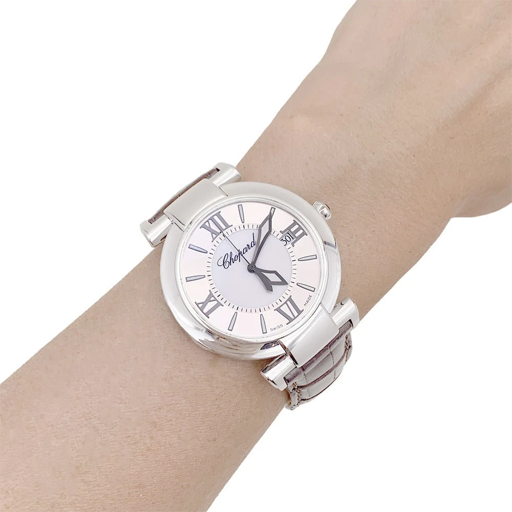 Miller Montre CHOPARD "Impériale" En Acier, Cuir Et Nacre 2 Miller Montre CHOPARD "Impériale" En Acier, Cuir Et Nacre – Image 2