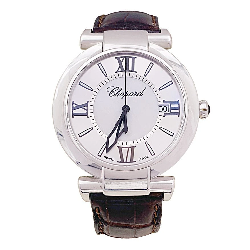 Miller Montre CHOPARD "Impériale" En Acier, Cuir Et Nacre 1 Miller Montre CHOPARD "Impériale" En Acier, Cuir Et Nacre
