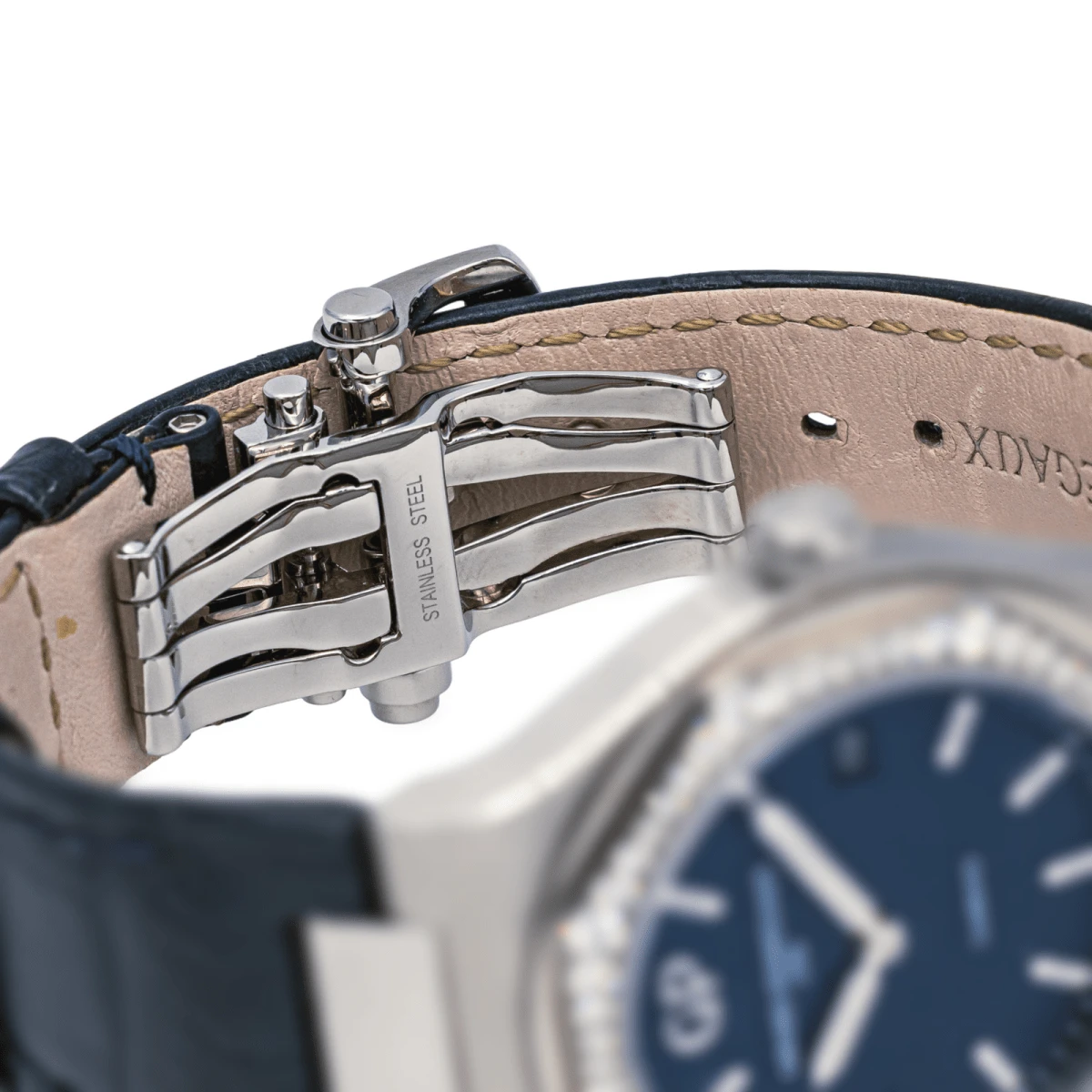 Montre GIRARD-PERREGAUX "Laureato" En Acier, Quartz, Saphir, Cuir Et Diamants 7 Montre GIRARD-PERREGAUX "Laureato" En Acier, Quartz, Saphir, Cuir Et Diamants – Image 7