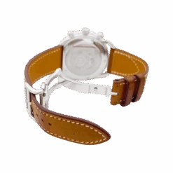 Miller Montre Hermès, "Arceau Chronographe" En Acier Et Cuir. -Castafiore Boutique montre hermes arceau chronographe en acier et cuir 564860