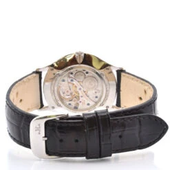 Montre JAEGER-LECOULTRE "Master" En Acier Et Cuir -Castafiore Boutique montre jaeger lecoultre master 479746