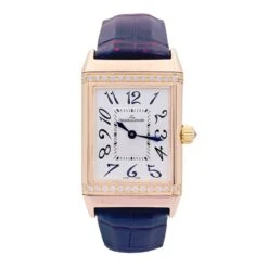 Miller Montre JAEGER-LECOULTRE "Reverso Duetto", En Or Rose Et Diamants