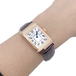 Miller Montre JAEGER-LECOULTRE "Reverso Duetto", En Or Rose Et Diamants -Castafiore Boutique montre jaeger lecoultre reverso duetto en or rose et diamants 498328