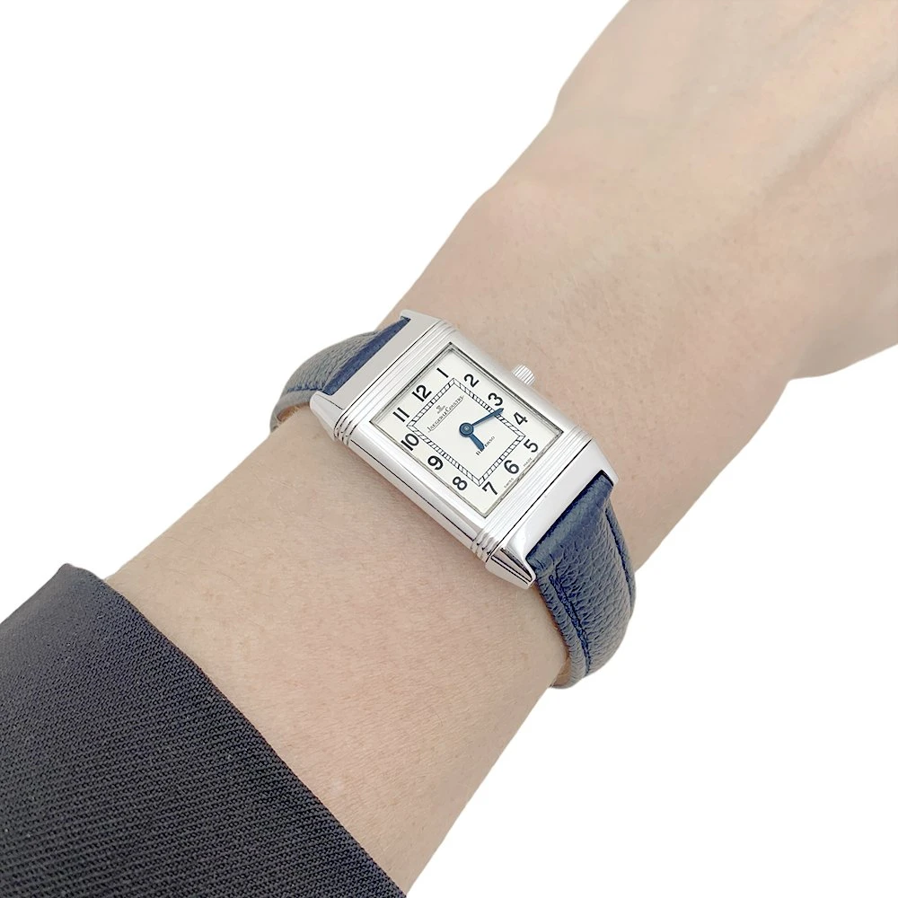 Miller Montre JAEGER LECOULTRE "Reverso Lady Classique" En Acier Et Cuir 2 Miller Montre JAEGER LECOULTRE "Reverso Lady Classique" En Acier Et Cuir – Image 2