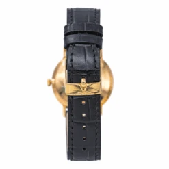 Montre LONGINES "Admiral" En Or Jaune, Argent Et Cuir -Castafiore Boutique montre longines admiral en or jaune argent et cuir 565037