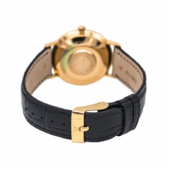 Montre LONGINES "Admiral" En Or Jaune, Argent Et Cuir -Castafiore Boutique montre longines admiral en or jaune argent et cuir 629860