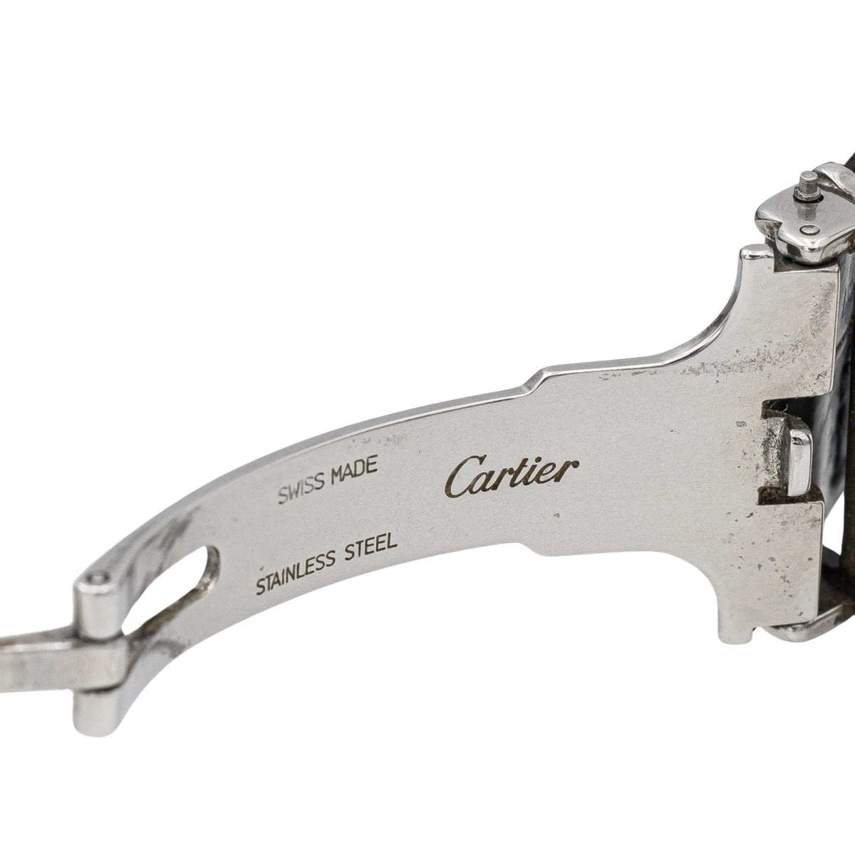 Montre Mécanique CARTIER "Pasha 2113" En Acier Et Cuir 6 Montre Mécanique CARTIER "Pasha 2113" En Acier Et Cuir – Image 6