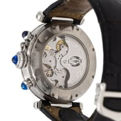 Montre Mécanique CARTIER "Pasha 2113" En Acier Et Cuir 10 Montre Mécanique CARTIER "Pasha 2113" En Acier Et Cuir -Castafiore Boutique montre mecanique cartier pasha 2113 en acier et cuir 898721