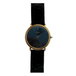 Montre Mécanique PIAGET En Or Jaune Et Cuir