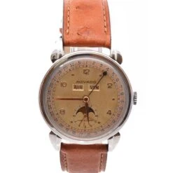 Montre MOVADO "Moon Phase" En Cuir