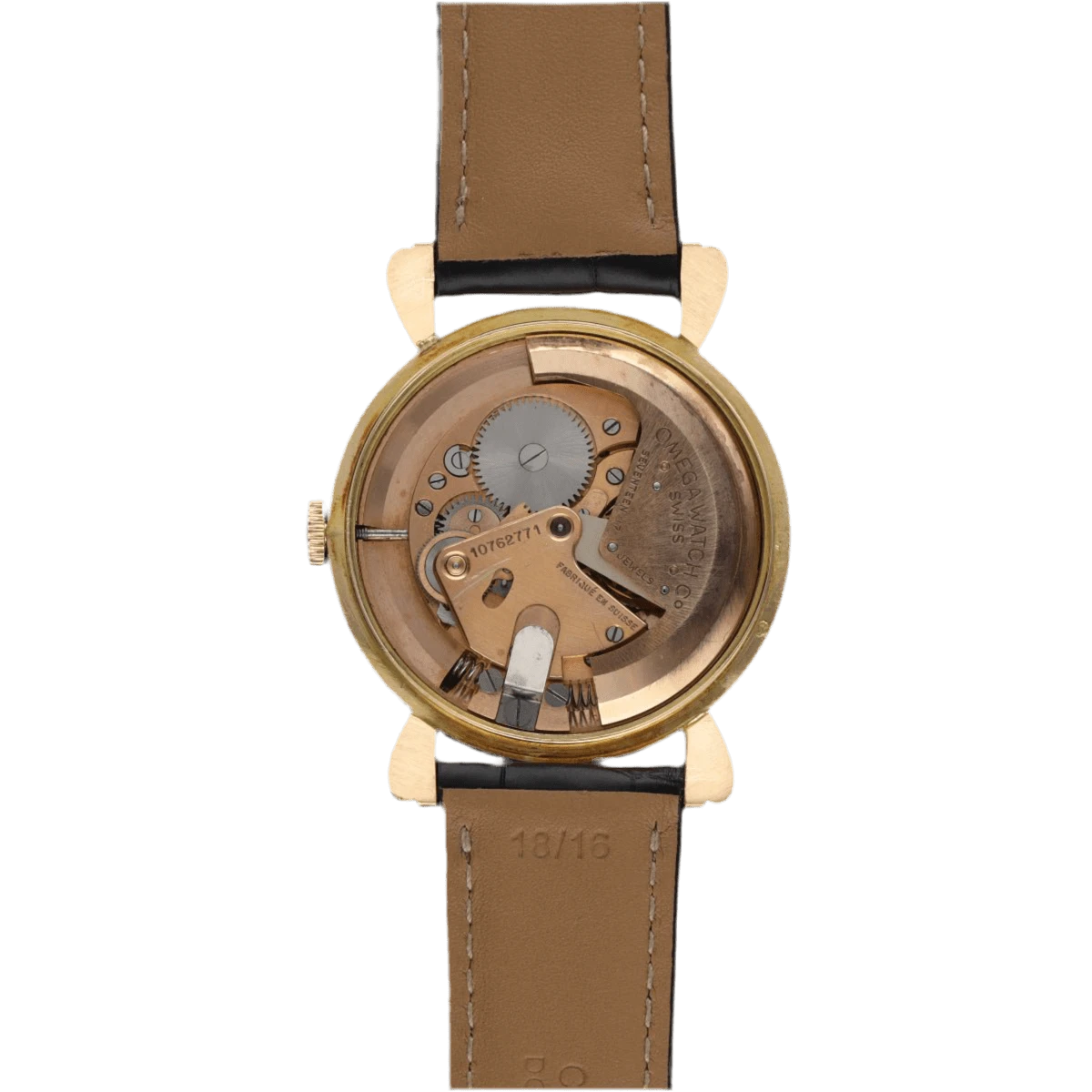 Montre OMEGA En Or Jaune Et Cuir 4 Montre OMEGA En Or Jaune Et Cuir – Image 4