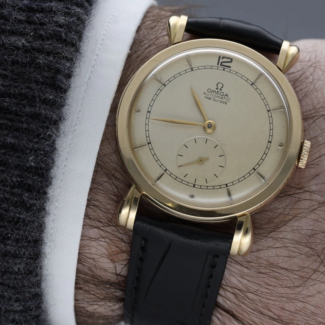 Montre OMEGA En Or Jaune Et Cuir 2 Montre OMEGA En Or Jaune Et Cuir – Image 2