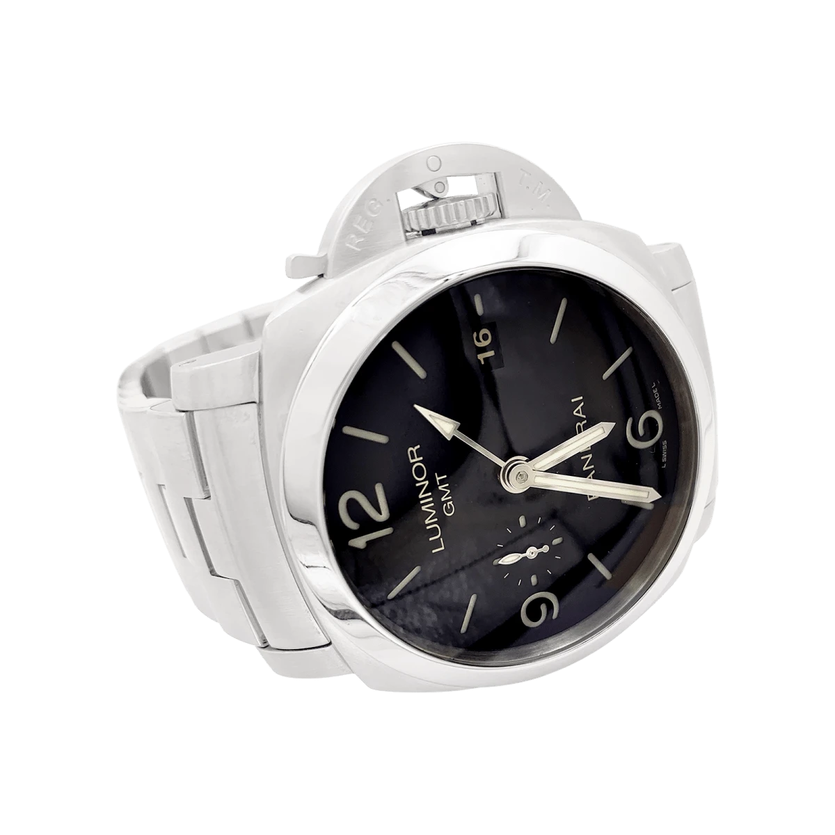 Miller Montre Panerai "Luminor GMT" En Acier. 3 Miller Montre Panerai "Luminor GMT" En Acier. – Image 3