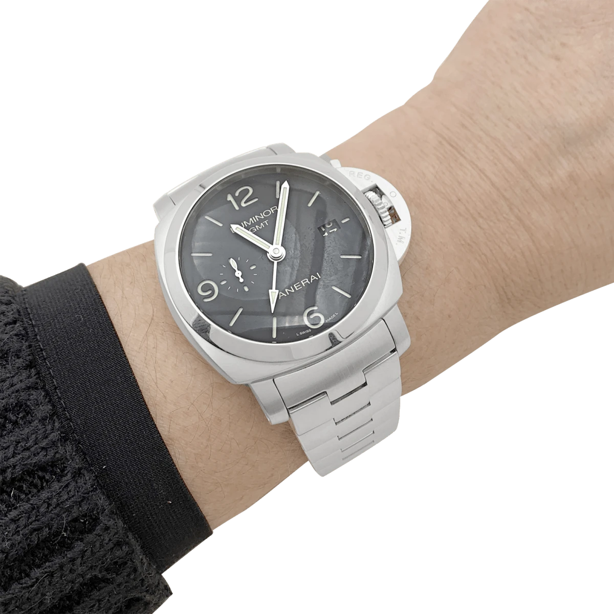 Miller Montre Panerai "Luminor GMT" En Acier. 2 Miller Montre Panerai "Luminor GMT" En Acier. – Image 2