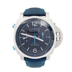 Miller Montre PANERAI "Luminor PCYC Flyback" En Titane Et Cuir