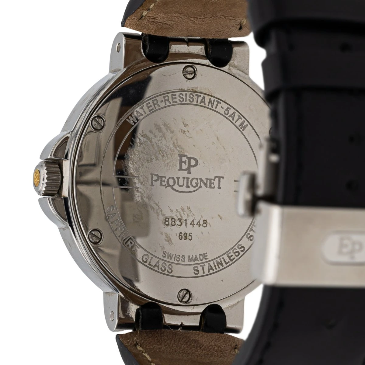 Montre PEQUIGNET , "Moorea", En Acier Et En Cuir 6 Montre PEQUIGNET , "Moorea", En Acier Et En Cuir – Image 6